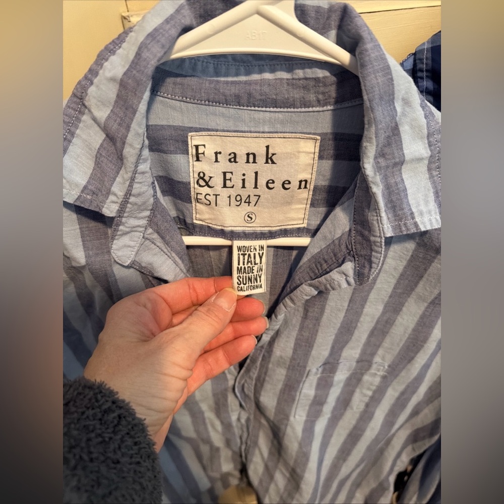 Lot Of 4 Frank & Eileen Shirts Eileen Barry Corduroy Plaid, Striped S, M - Picture 2 of 7